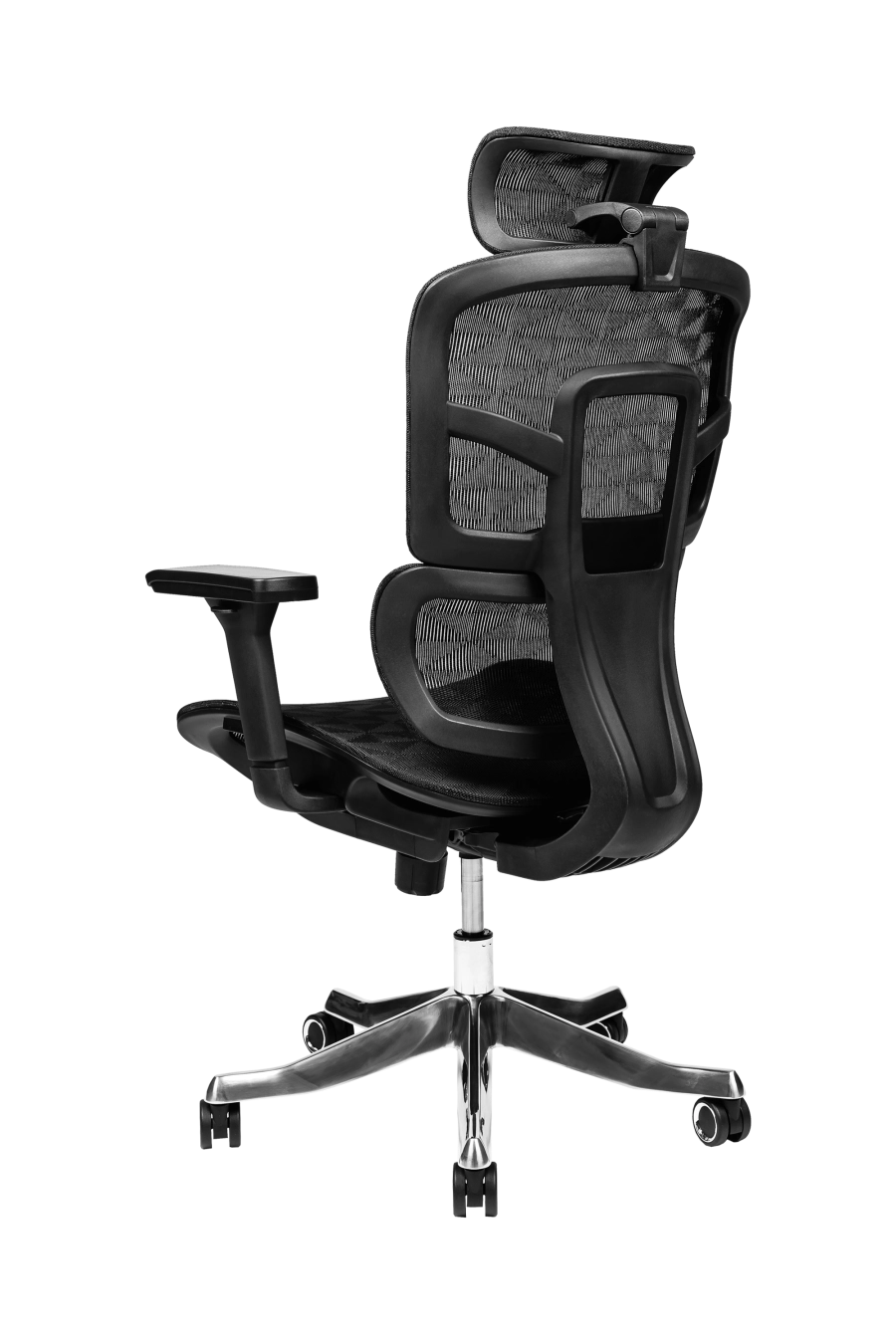 Porto: Conceput pentru reglaje la îndemână, CUSTÓ Porto combină șezutul și spătarul din plasă elastomerică ce mențin un microclimat plăcut chiar și în zilele toride. Tetiera 3D se adaptează înălțimii și unghiului capului, iar cotierele 3D permit setarea pe înălțime, adâncime și rotație. Baza rotativă ușoară și roțile din poliuretan rulează silențios, protejând pardoseala. O alegere ideală pentru birouri executive care cer funcționalitate maximă într-un look sobru.