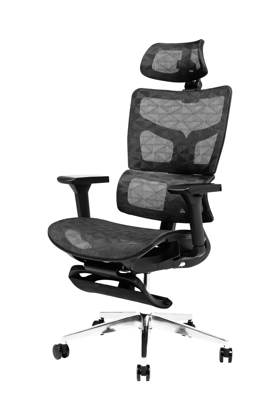 Napoli: CUSTÓ Napoli aduce confort complet cu plasă elastomerică atât pe șezut, cât și pe spătar, eliminând punctele de presiune și menținând fluxul de aer. Suportul lombar reglabil și tetiera 3D susțin poziția corectă, iar cotierele 3D se adaptează fiecărui task. Suportul extensibil pentru picioare îți oferă o poziție relaxată în timpul pauzelor, fără a părăsi biroul. Mecanismul sincron urmează mișcările naturale, reducând oboseala. Roțile din poliuretan protejează podeaua și alunecă fără zgomot. Ideal pentru proiecte maraton sau sesiuni de lucru prelungite.